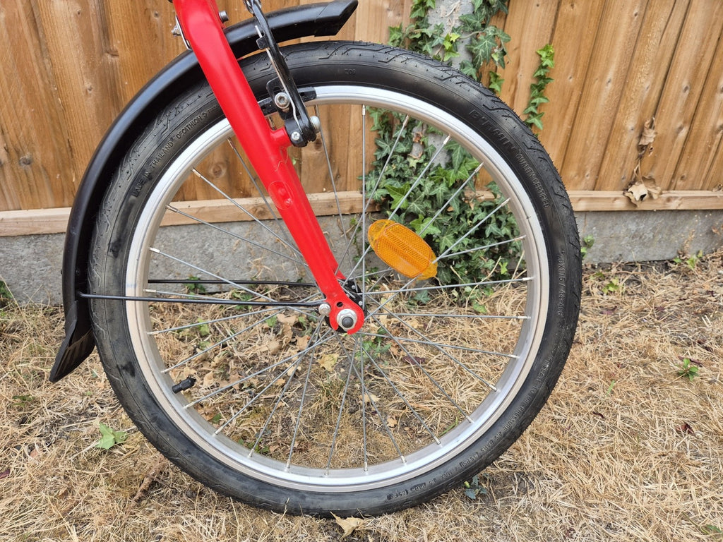 Decathlon BTWIN Tilt 120 Red Folding Commuter Bike