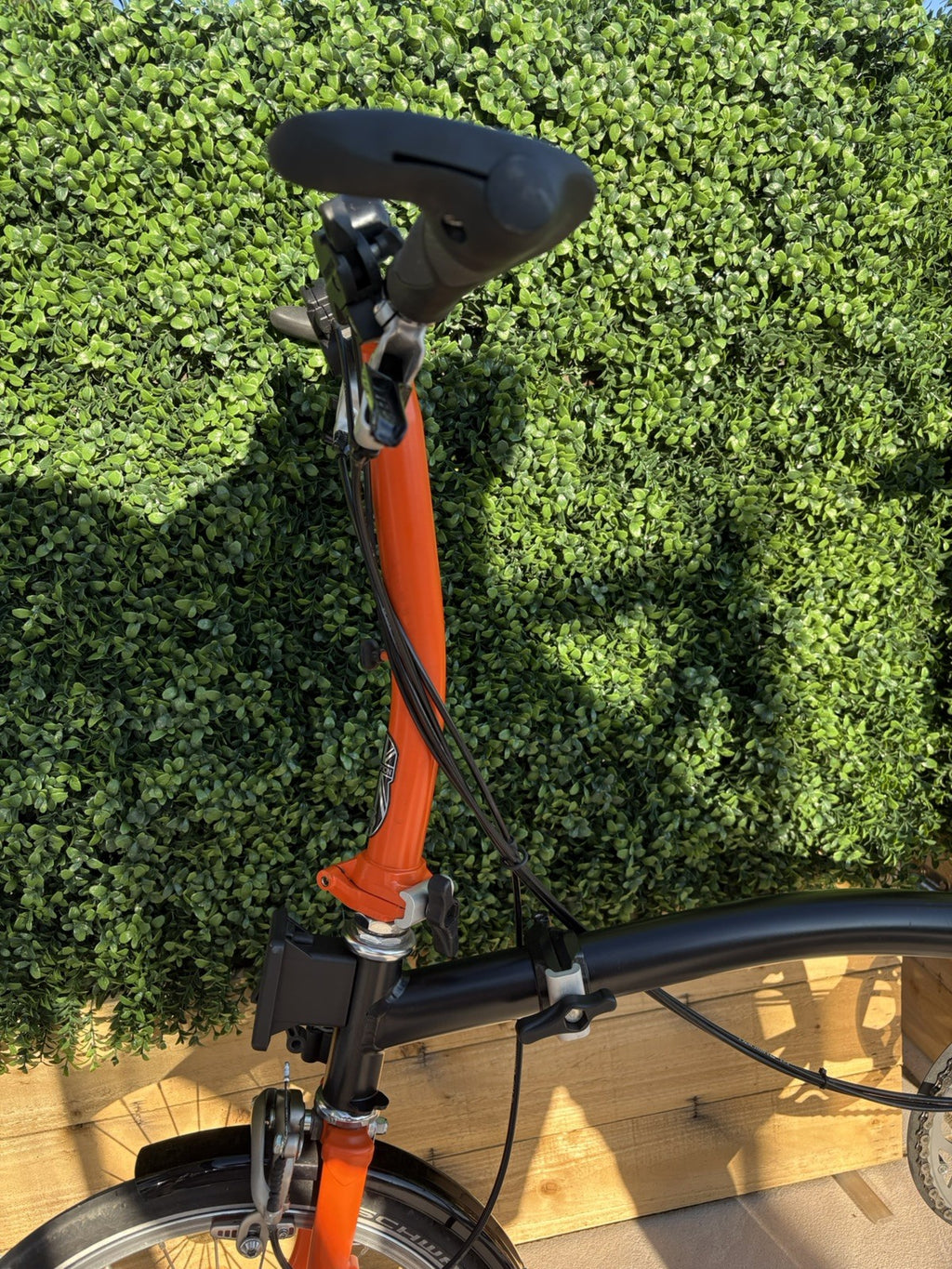 Brompton S6L 2014 6-Speed Folding Bike - Orange & Black - Very Good Condition