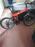 folding moutain bike 20 inch wheels full suspension and disc brakes x2 bikes
