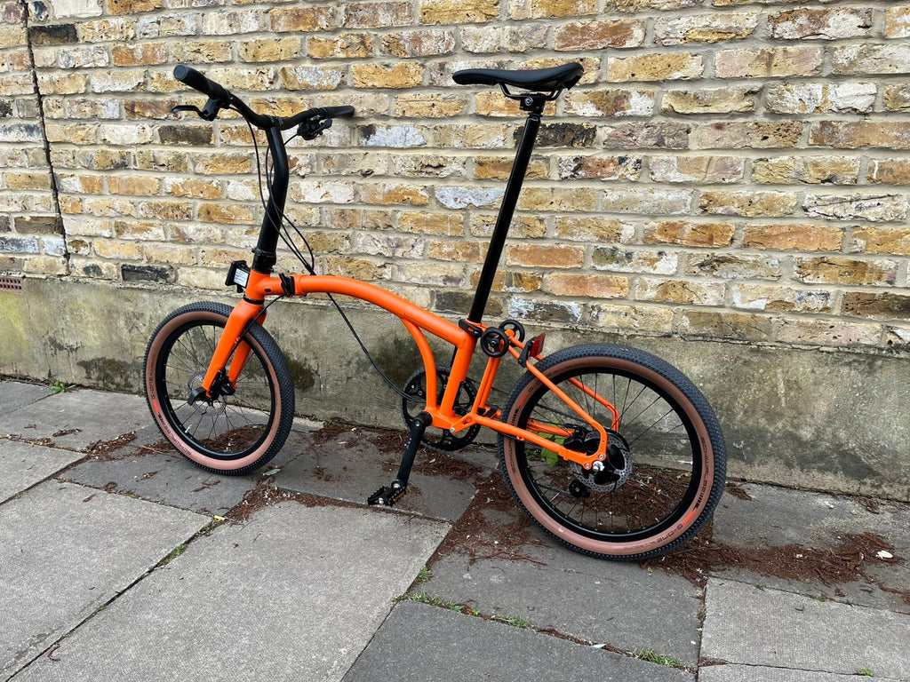 Brompton G Line Medium 8 speed Alfine Adventure Orange Gravel Folding Bike