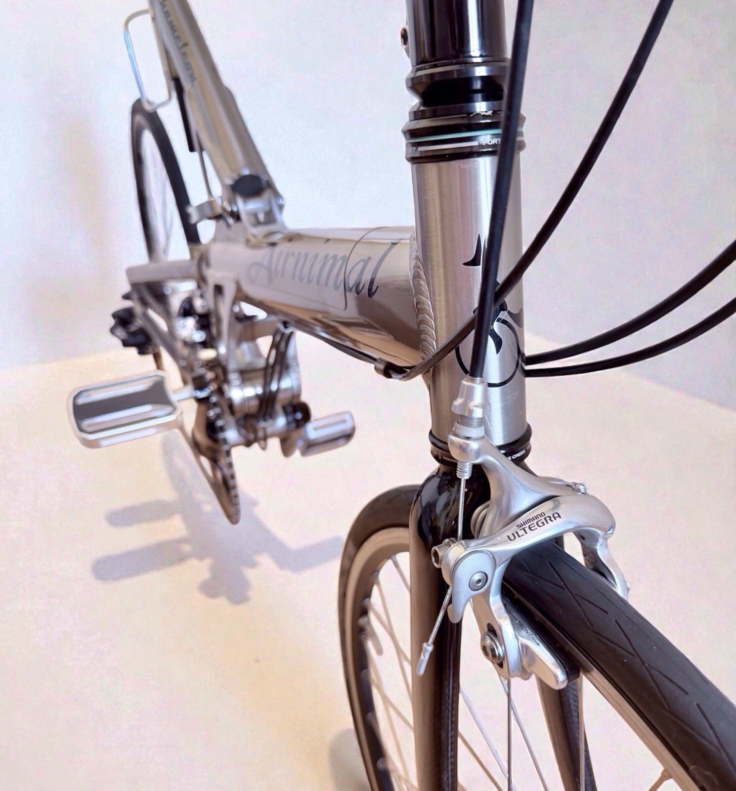 Airnimal Chameleon Elite Ultralight Folding Bike In Very Rare Raw Finish. Mint