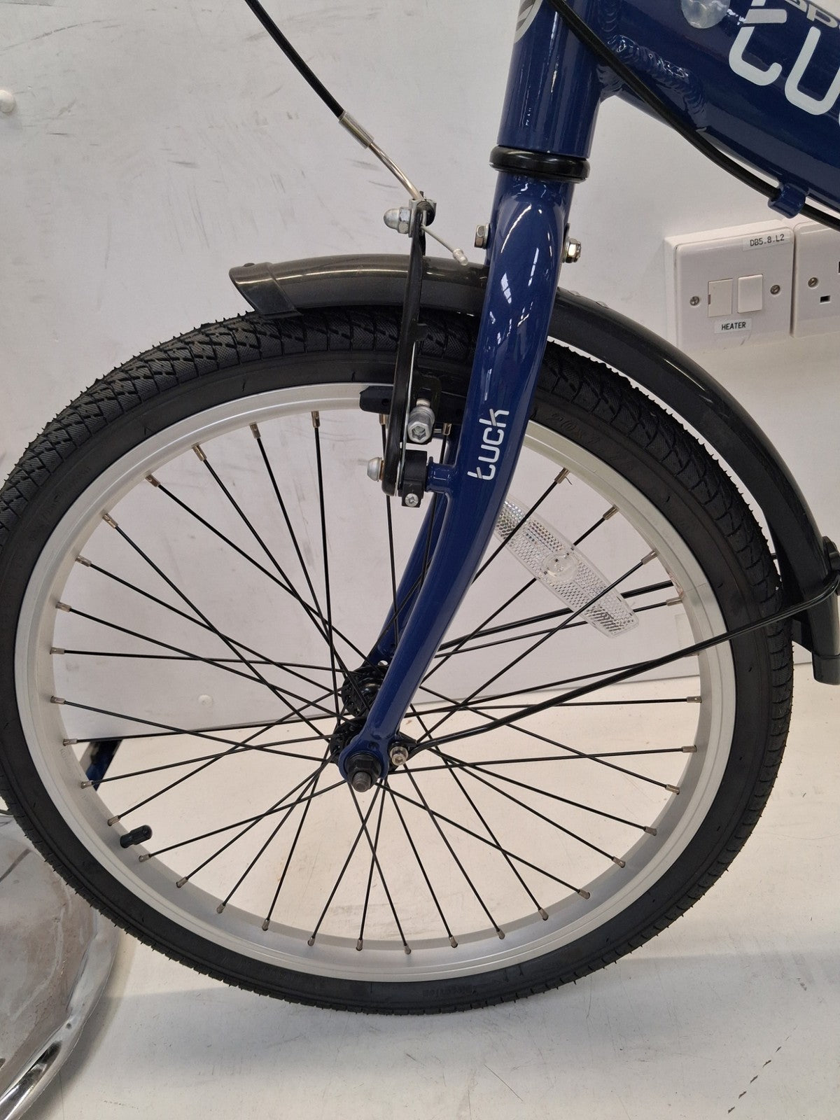 Apollo Tuck Single Speed 20'' Wheel One-Size Lightweight Folding Bike Blue A