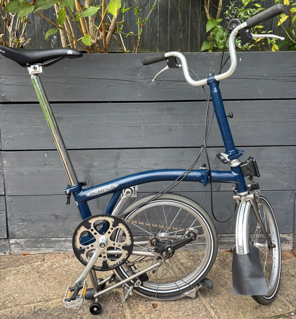Brompton M3L-X Titanium C Line 3 speed Tempest Blue - Excellent Used Condition