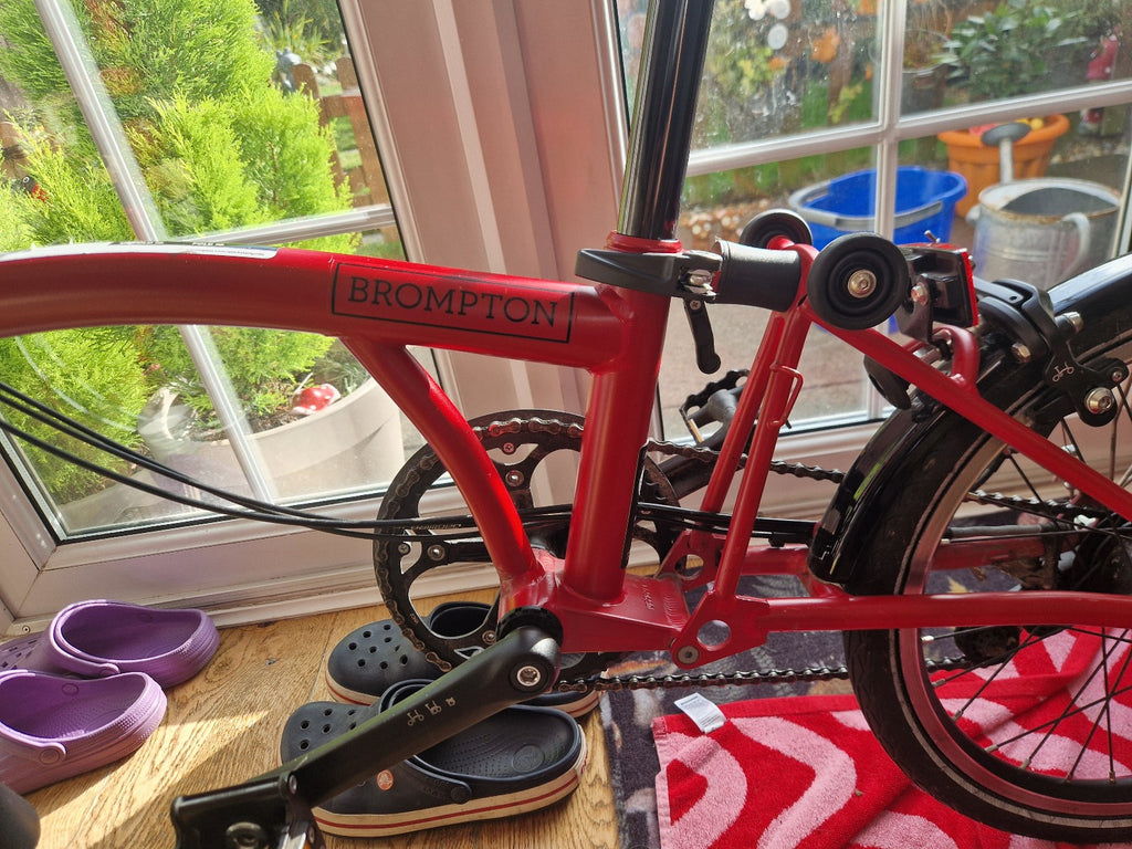 Brompton Folding C Line Bike 6-Speed, Red