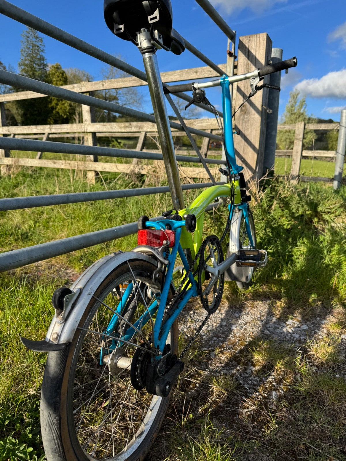 Brompton S2L folding bike - freshly serviced, new chain and wheels