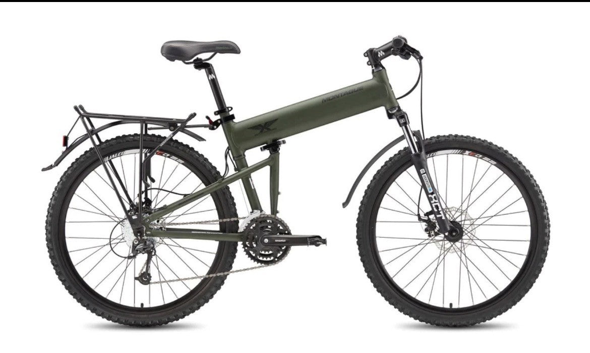 Original Montague Paratrooper Folding Mountain Bike. Large 20” frame. EXC. Rare.
