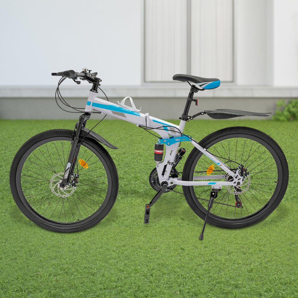 Foldable Mountain Bike 21 Speed Mountain Bike Mountain Bike for Youth Adult