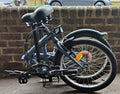 Black 20in Folding Bike, Flat Bar, V-Brakes, Mudguards & Reflectors