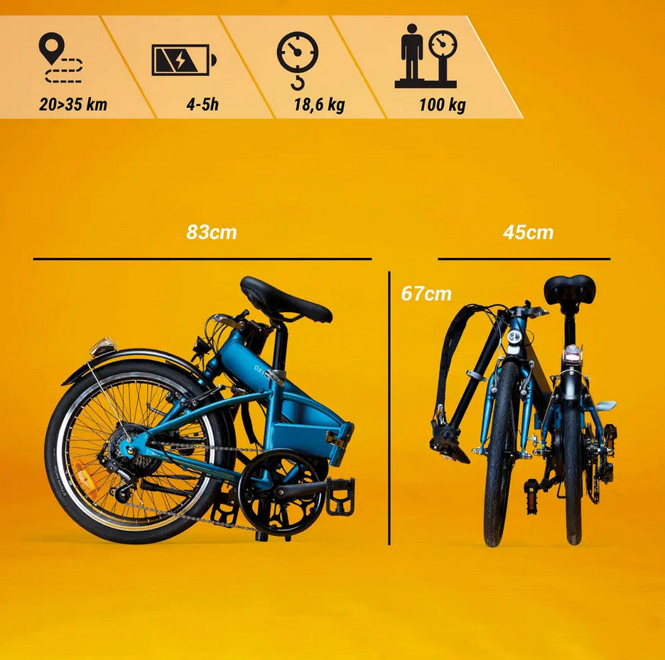 B’TWIN Oxylane 500e Folding Bike