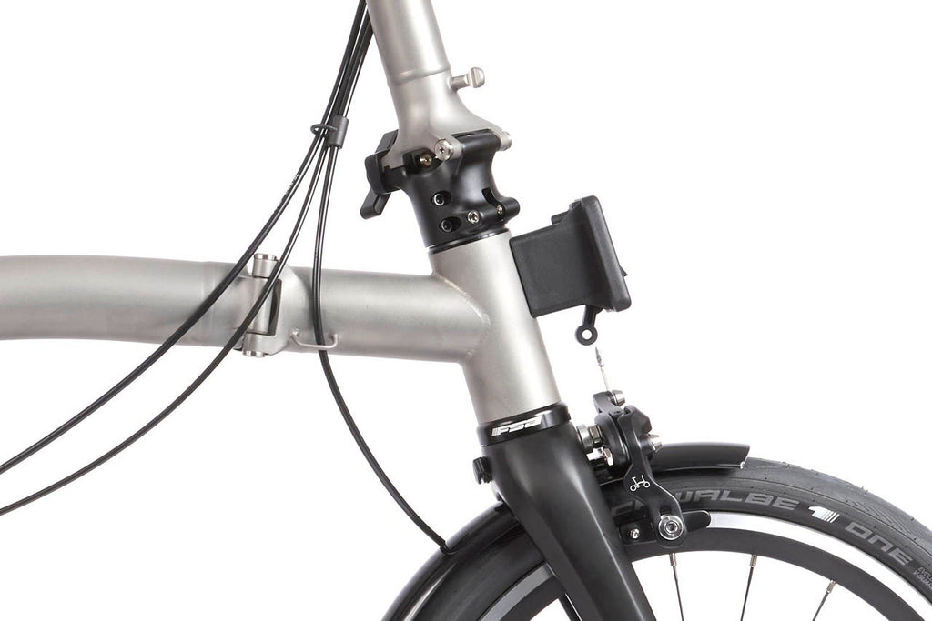 Brompton T Line 12 Speed Folding Bike -Blasted Titanium Ultra-Light RRP £4,996