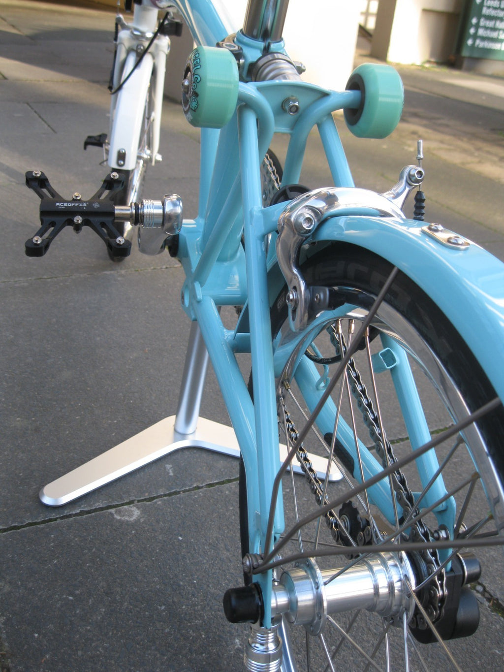 Custom Brompton Folding bike - homage to 1989 Cal look VW Karmann Ghia