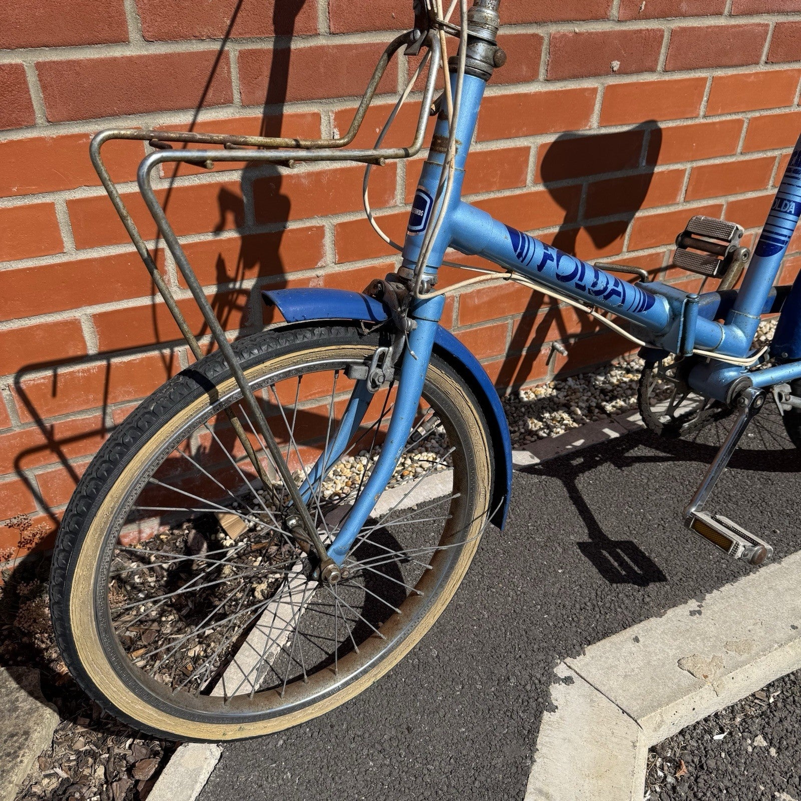 Vintage 1978-1982 Folda Folding Bicycle Retro Single Speed Original Racks & Bell
