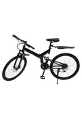 26 in Folding Mountain Bike 21-Speed MTB Bicycle Full Suspension Disc Brake Bike