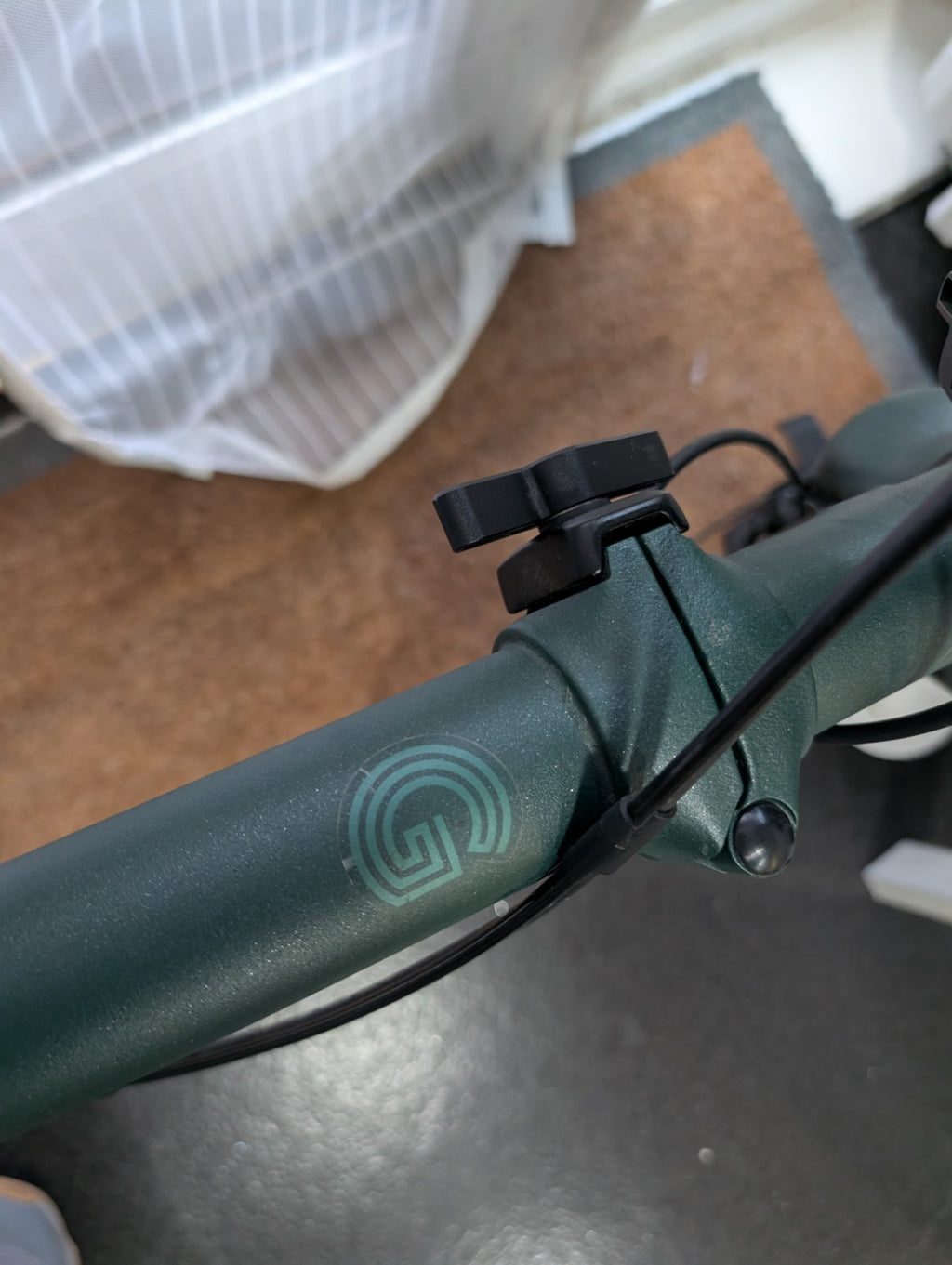 Brompton G Line with Optional Extras. 20" Rims, Green, 8-Speed, Rack, Mudguards