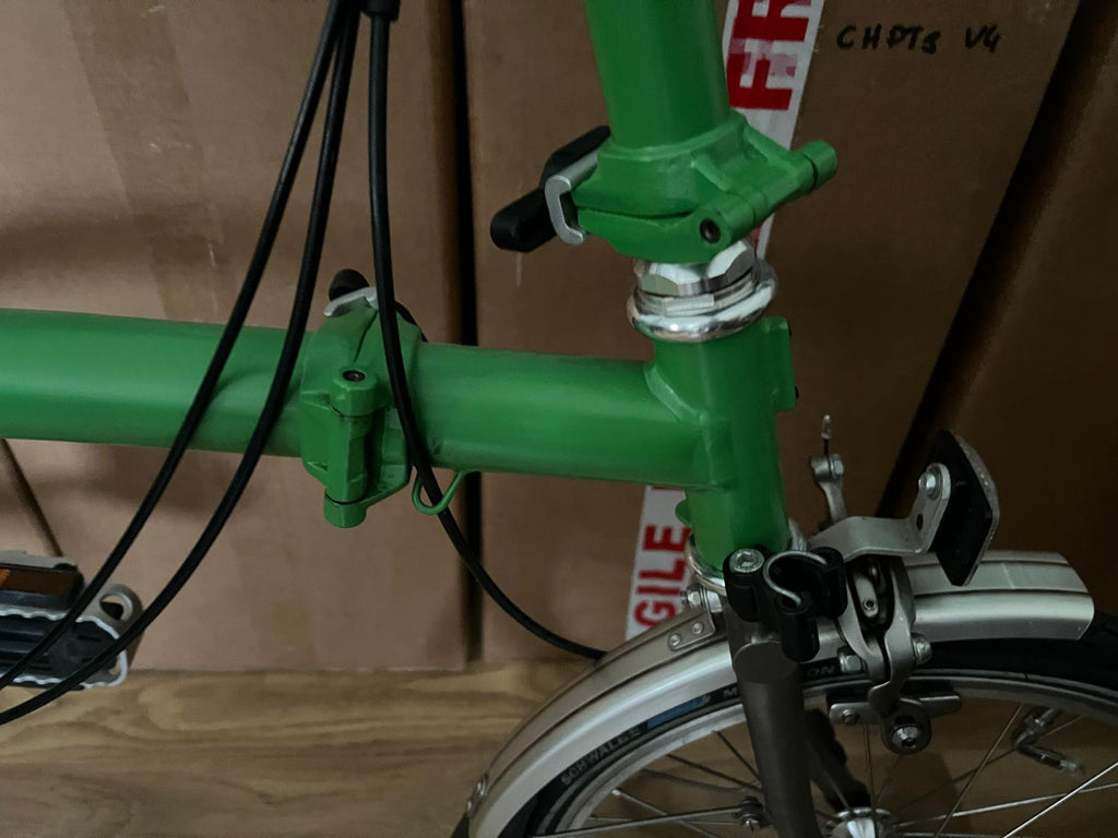 Brompton M2L- X  (2 Speed)  Titanium folding bicycle -Apple Green