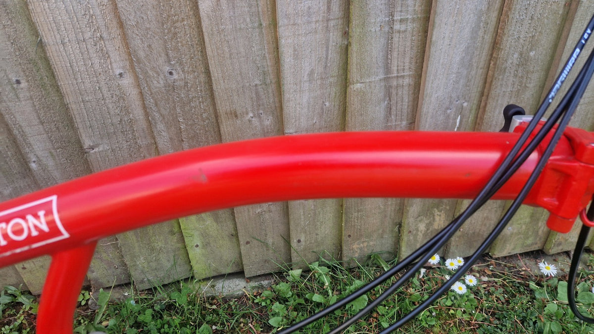 Brompton M6L Superlight Titanium 6 Speed - Red - Very Good Condition