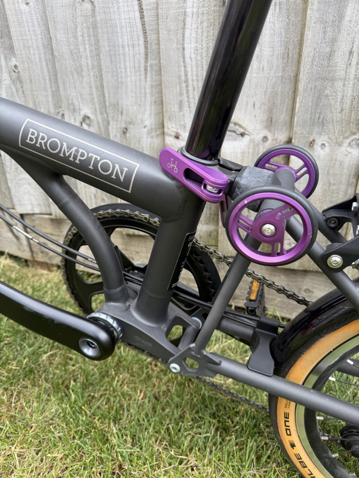 Brompton T Line - Ceratech (purple) Low bar 4 speed.