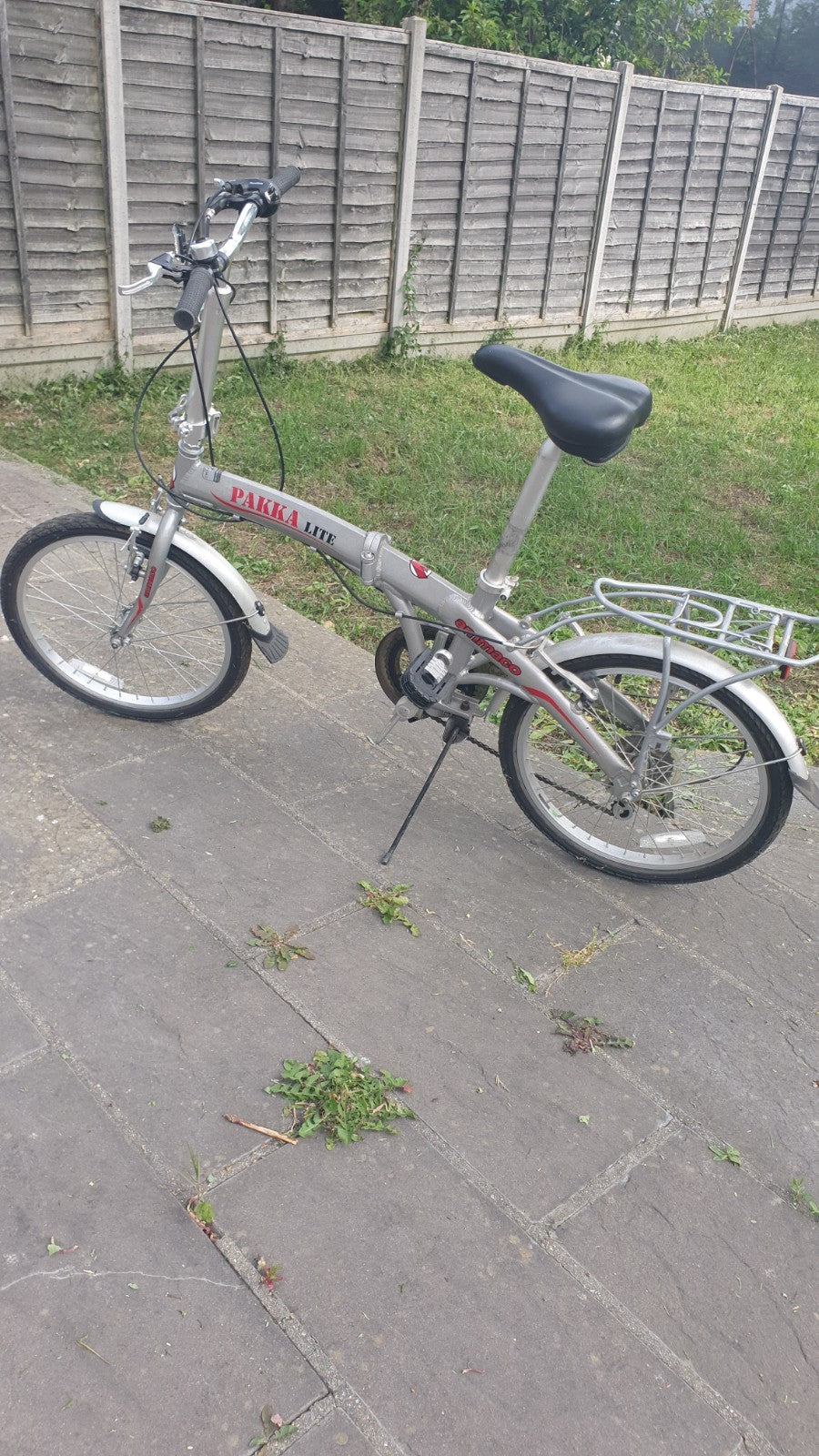 Ammaco Pakka Lite 20 Inch Wheel 6 Speed Alloy Folding Bike Silver