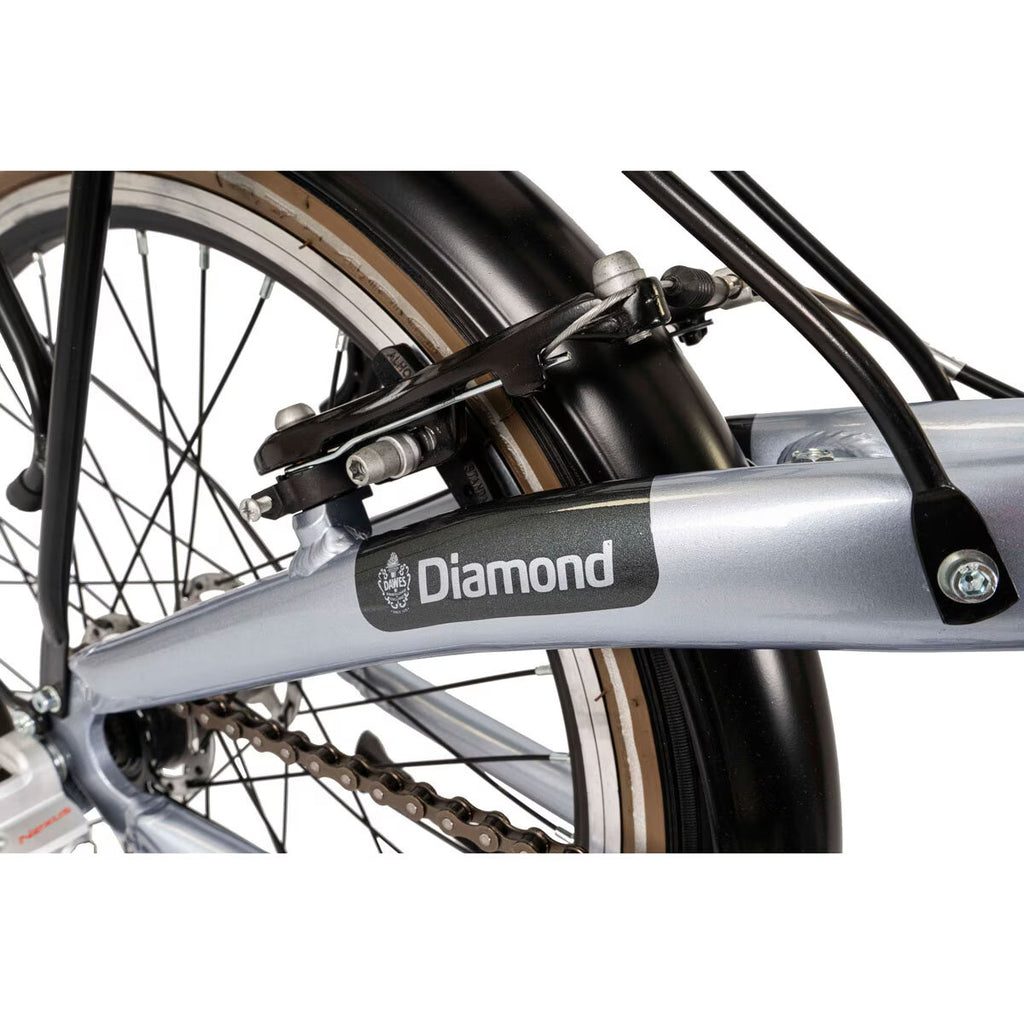 Diamond Folding Bike 20\" Wheel 11\" Frame – Lightweight Compact Commuter Cycle