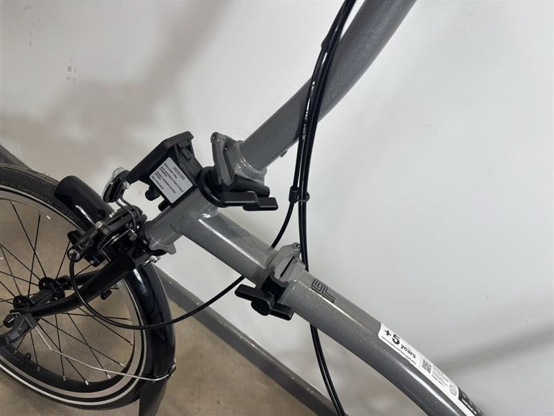 Brompton P Line 4 Speed 2022 Low Handlebar Folding Bike - Storm Grey