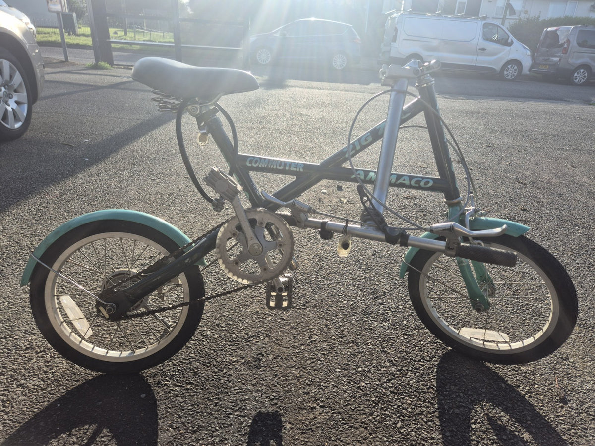 Ammaco Zig Zag Commuter Folding Bike Vintage Bicycle