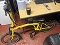 Brompton Folding Bike 16in Wheels M Frame Yellow Side Pull Caliper Brakes