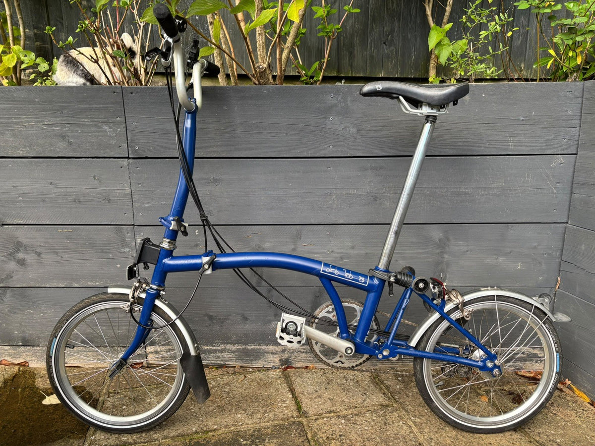 Brompton H6L C Line 6 Speed Folding Bicycle in Cobalt Blue - Light Leisure Use