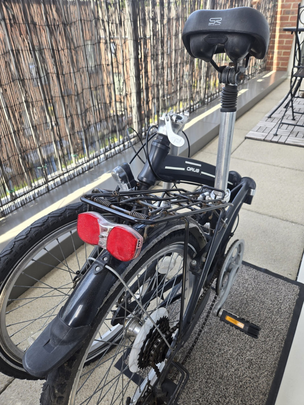 14kg Lightweight Alloy Folding City Commuting Bicycle - Black