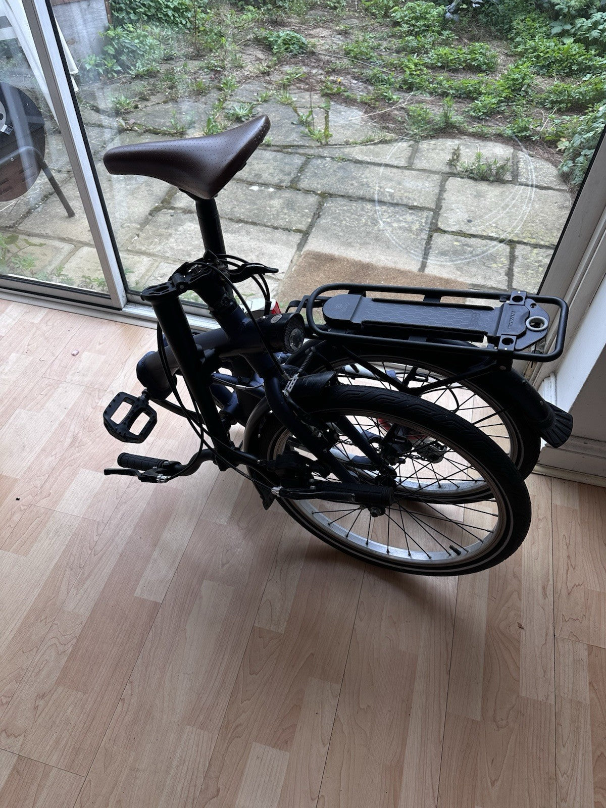 BTWIN Tilt 500 Folding Bike Dark Blue Aluminium