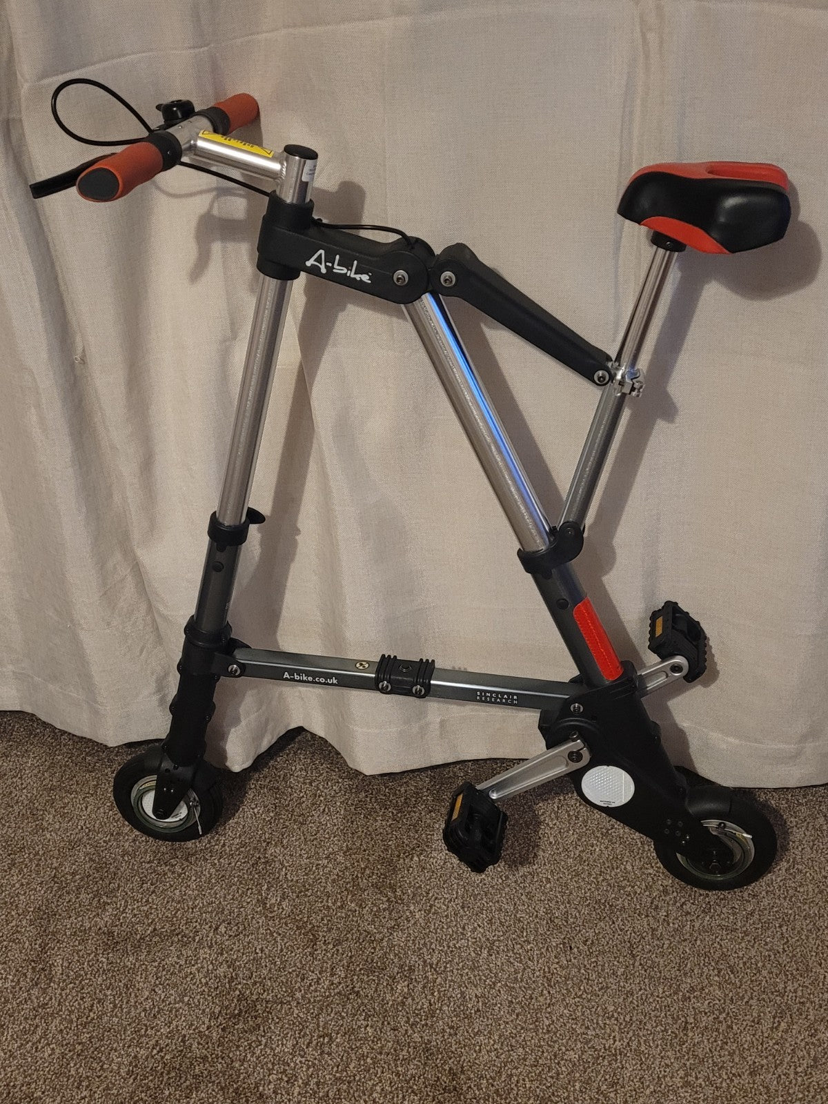 Genuine Sinclair Research A-Bike folding bike with original Bag & Paperwork
