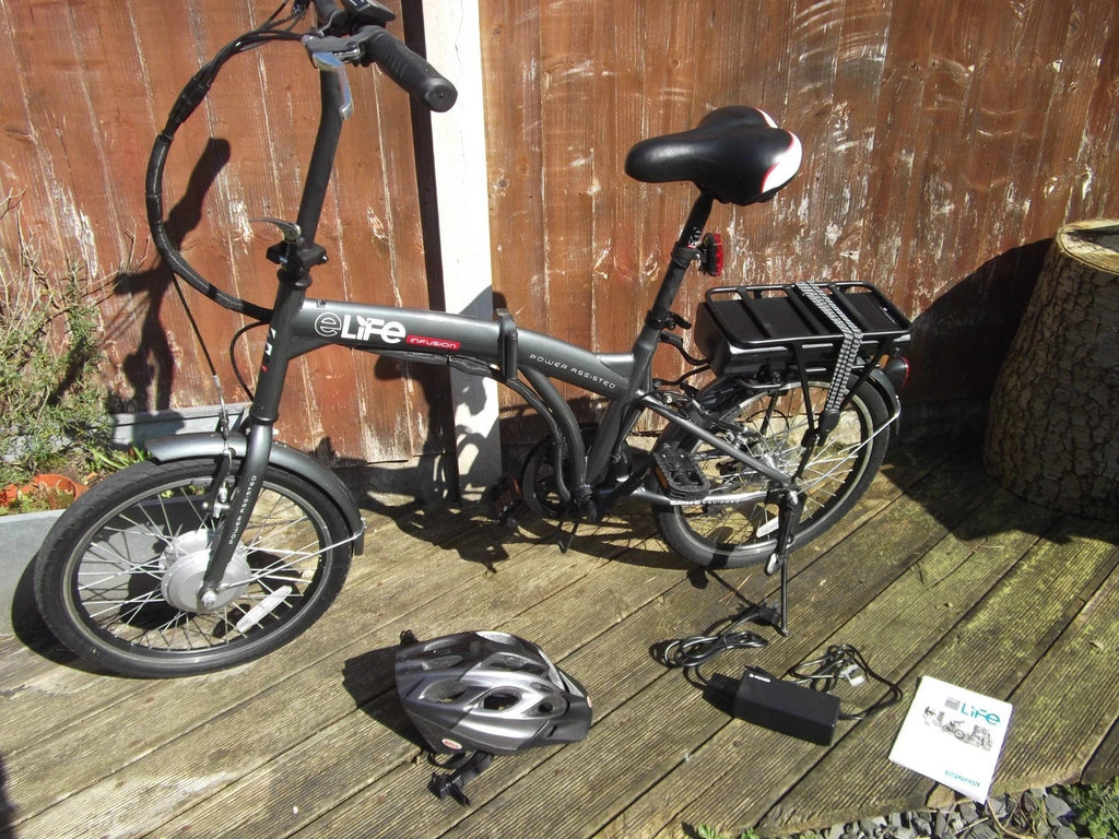folding bike for adults, Grey, eLife Infusion, hardly used