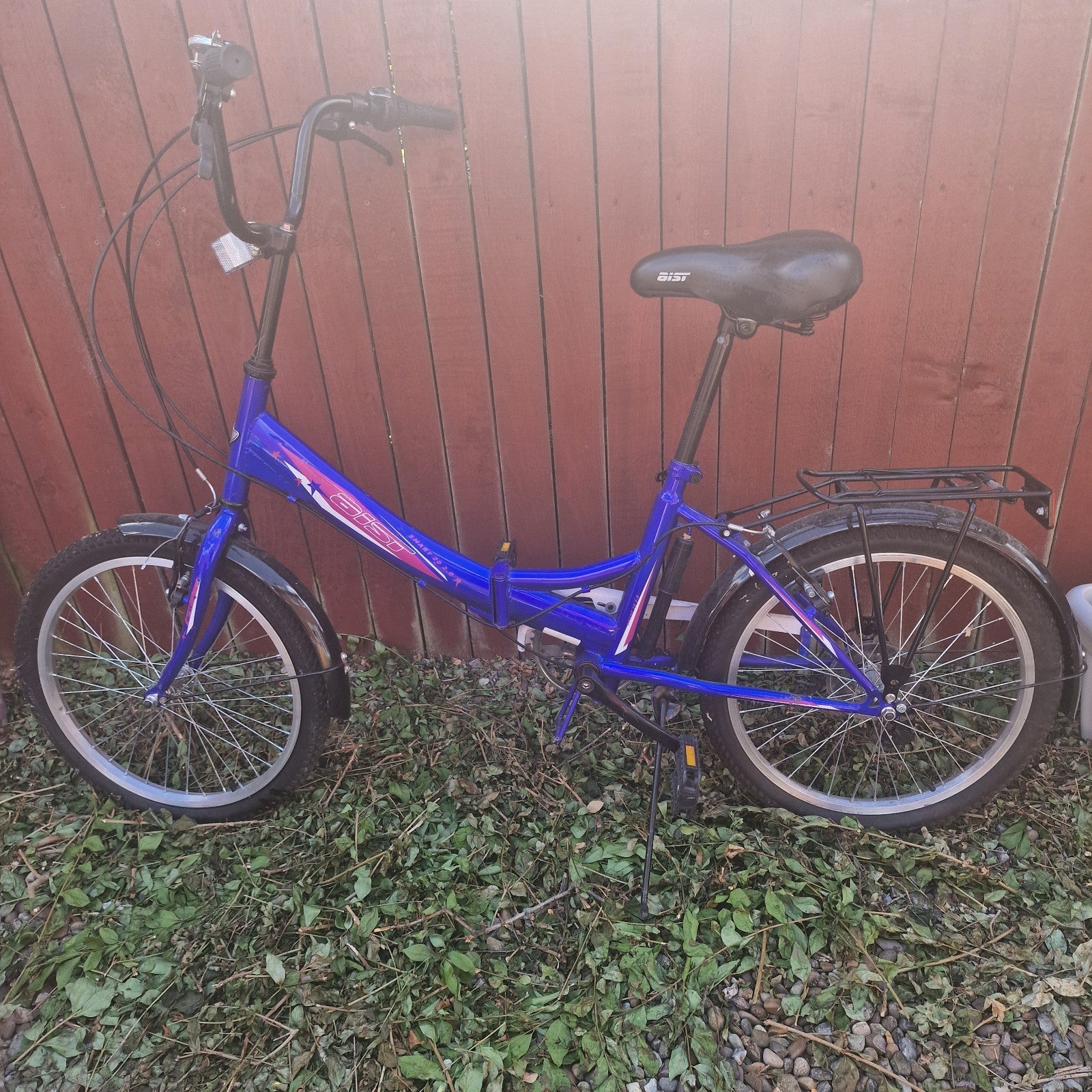 Aist Smart 20 2.0 Folding Bike 20 Inch Wheels 7 Speed Blue Used Good