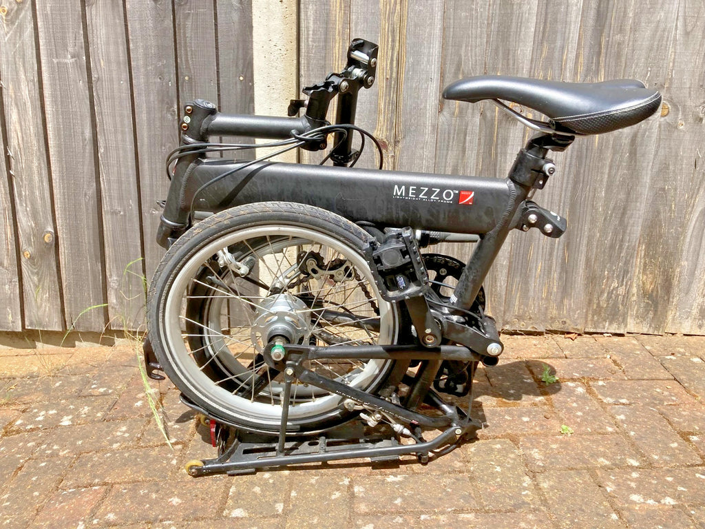 Mezzo i4 four speed black Folding Bike, 16” wheel, serviced, hardly used