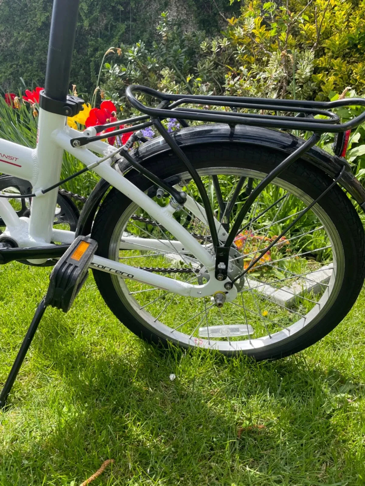 Carrera Transit Lightweight Folding Bike  Aluminium White