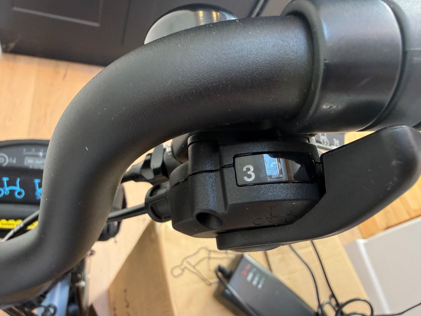 Brompton Electric C Line 6 Speed 2023 Cloud Blue Brooks Saddle - High Haddlebars
