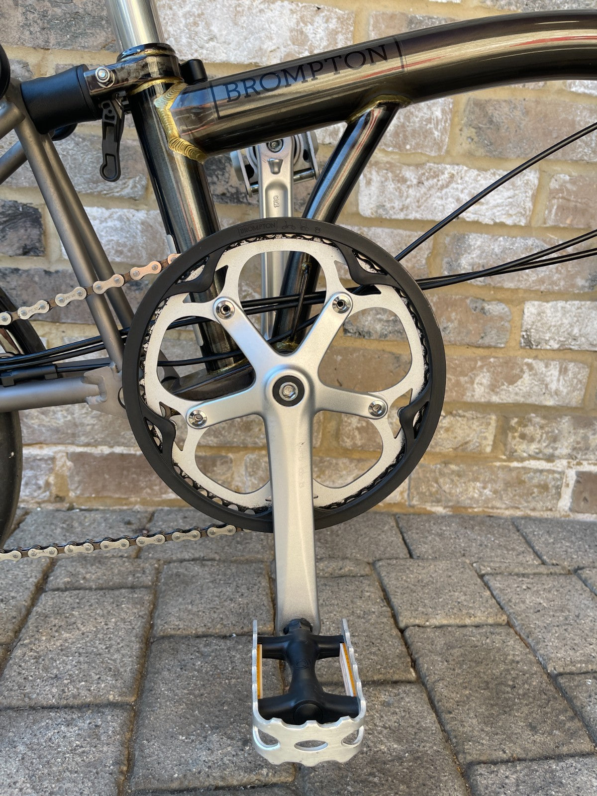 Brompton Raw Lacquer Superlight - Titanium - RARE S6L-X WORLD POSTAGE - STUNNING