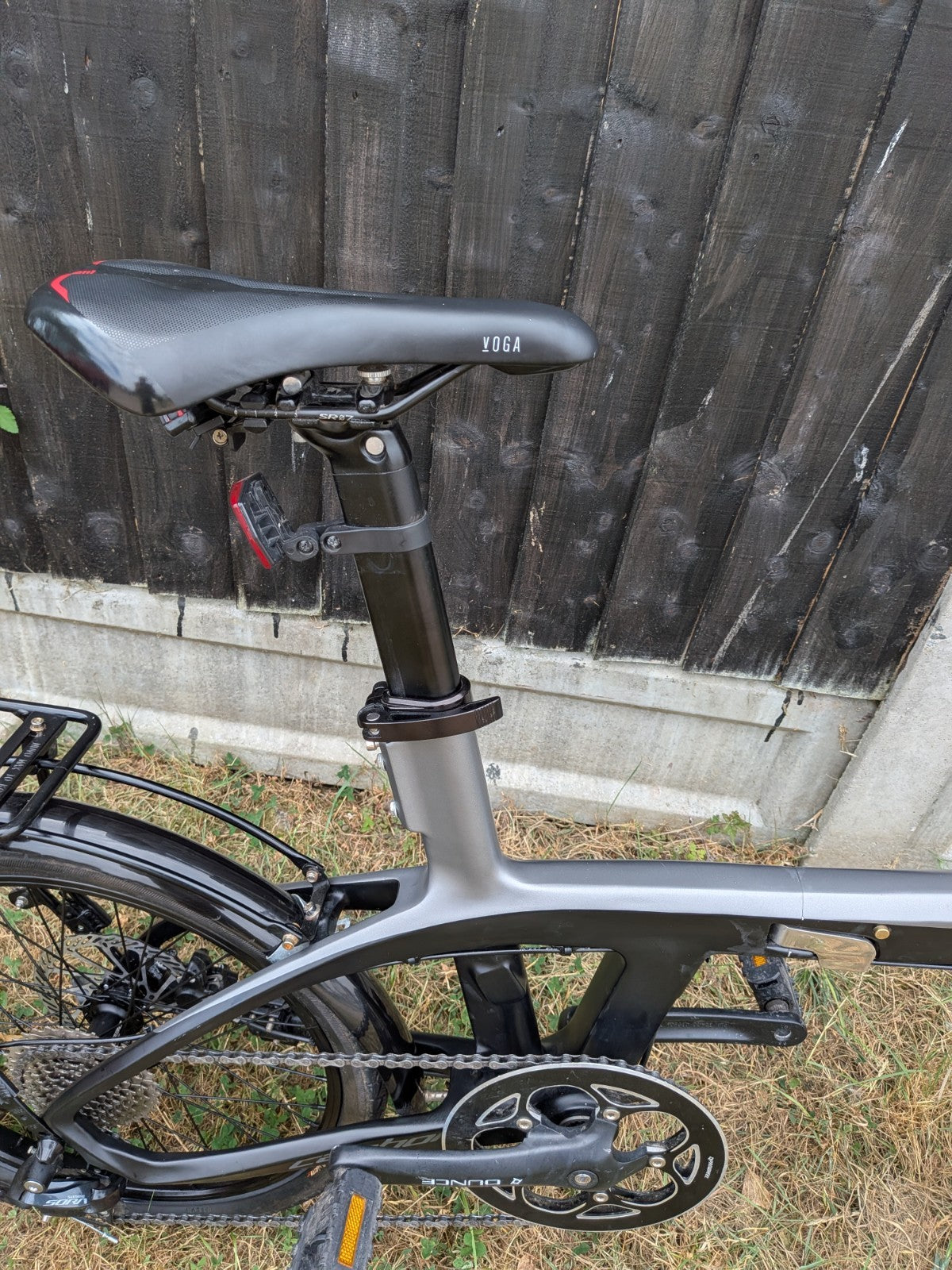 FURO Systems CARBON FRAME Folding Bike 20in 9-Speed Hydraulic Disc Brakes Rack