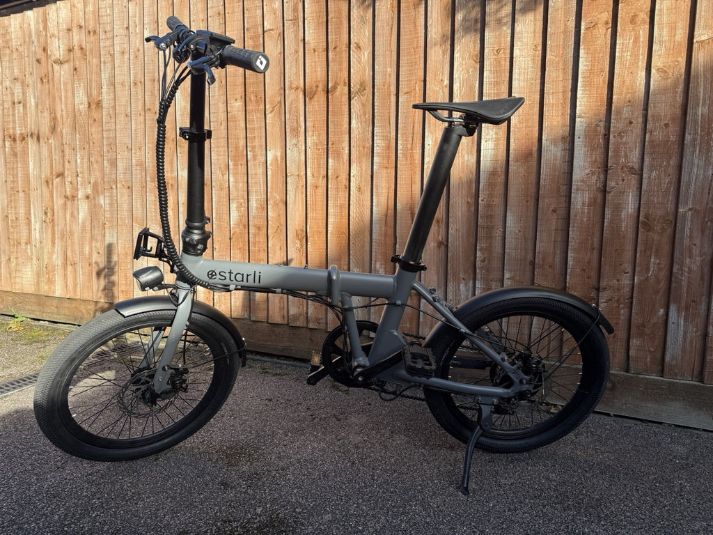 Estarli Folding Bike Grey 20 Inch 7 Speed Commuter