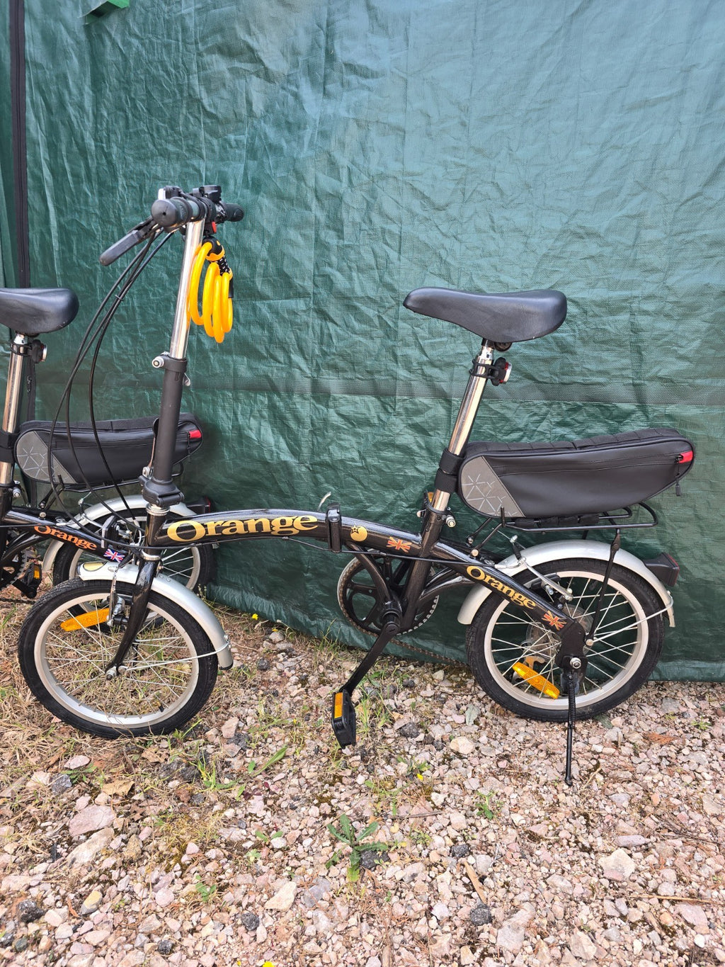 folding bicycles pair 6 speed shimano gears