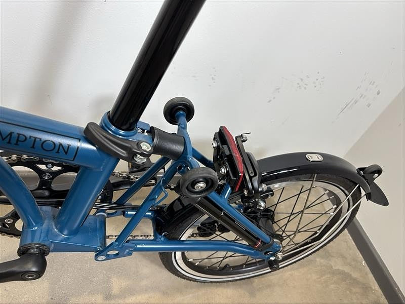 Brompton C Line 6 Speed 2023 High Handlebar Folding Bike - Ocean Blue