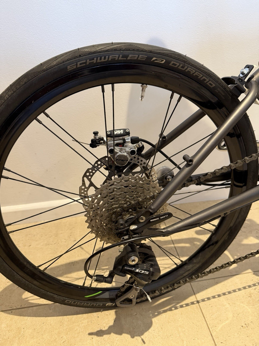 Vello Titanium Ultralight Folding Bike 451 Kinetix Pro Disc Wheels TRP Hydro