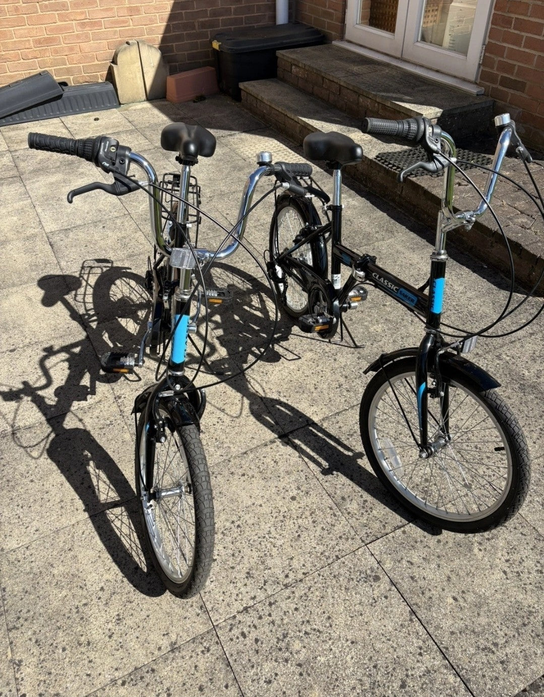 2 x Adults Black Classic Saker Folding Bike Venture Series 20" Shimano 6-speed