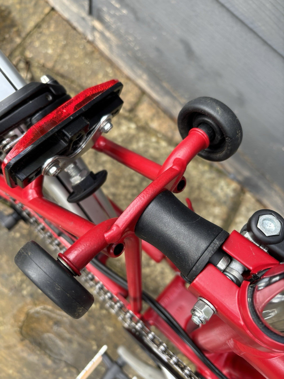Brompton C Line 6 Speed M6L Folding bicycle in House Red - Hardly Used