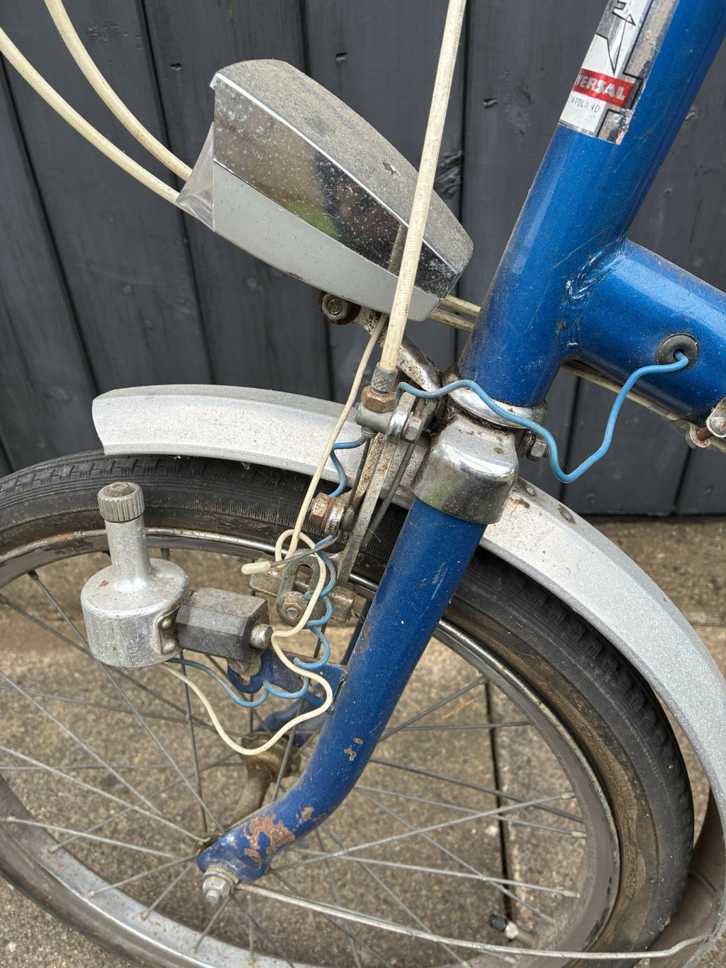 Vintage Universal Folding Bike Made in Poland Retro Project Original Condition