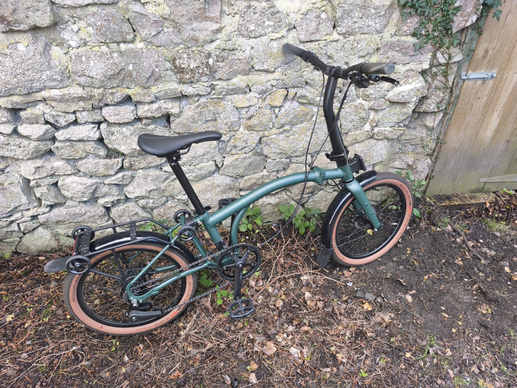 Brompton G Line 8-Speed Medium Folding Bike Forest Green, Men's