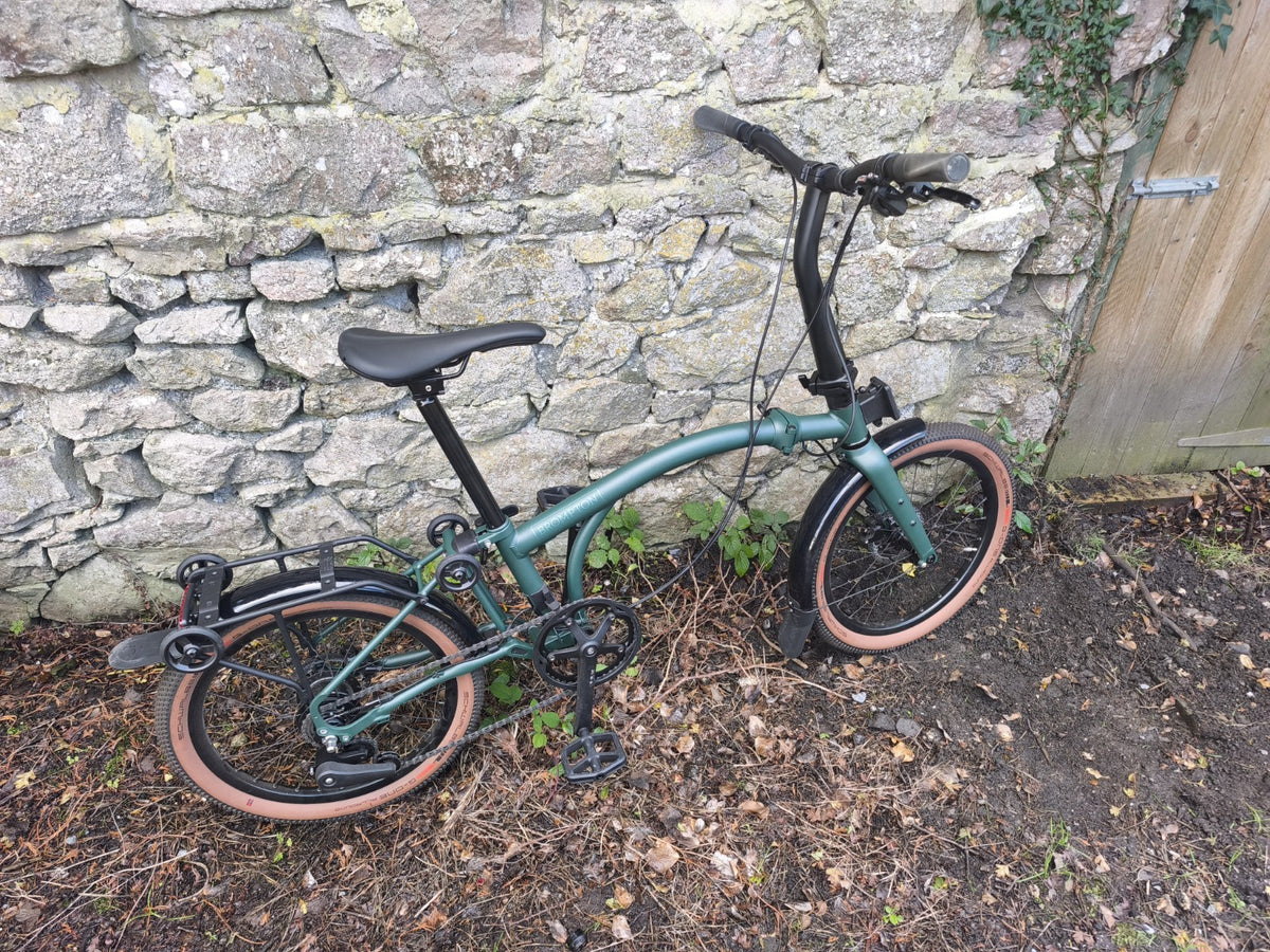 Brompton G Line 8-Speed Medium Folding Bike Forest Green, Men's
