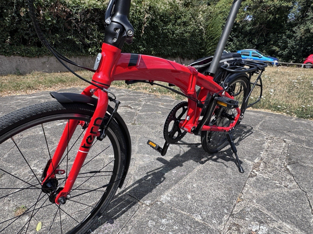 Tern Verge D9 Folding Bicycle Red - In Excellent Condition