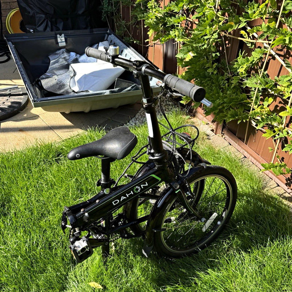 Dahon Folding Bike 20in Black/Green V-Brakes Rear Rack Mudguards