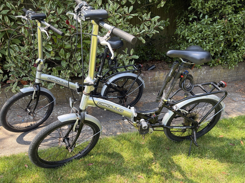 Pair of Folding Bikes His and Hers Folding Bikes 20" Wheels Ready To Go