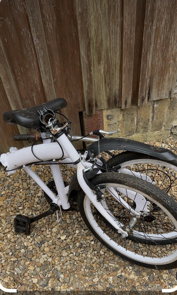 Foldable White Bike